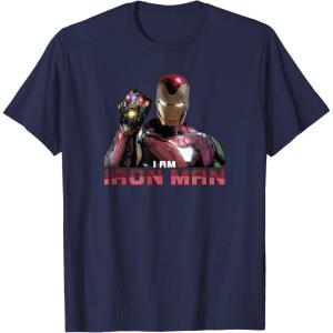 imageMarvel Avengers Endgame I am Iron Man TShirtNavy Blue