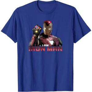 imageMarvel Avengers Endgame I am Iron Man TShirtRoyal Blue