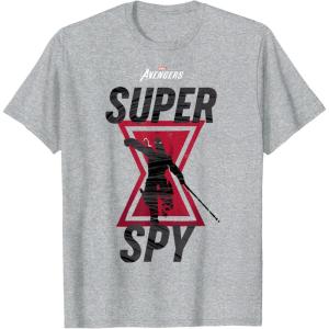 imageMarvel Avengers Game Black Widow Super Spy TShirtHeather Grey