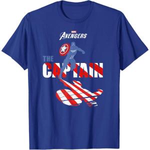 imageMarvel Avengers Game Captain America The Captain TShirtRoyal Blue
