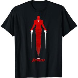 imageMarvel Avengers Game Iron Man Silhouette TShirtBlack