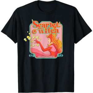 imageMarvel Avengers Scarlet Witch Wanda Hero Vibes Comic Retro TShirtBlack