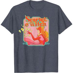 imageMarvel Avengers Scarlet Witch Wanda Hero Vibes Comic Retro TShirtHeather Blue