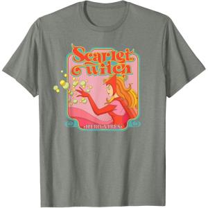 imageMarvel Avengers Scarlet Witch Wanda Hero Vibes Comic Retro TShirtOlive Heather