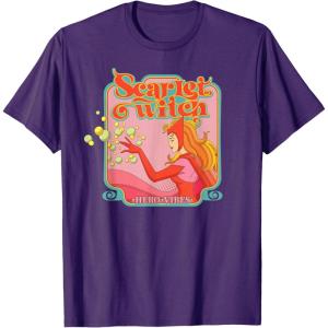 imageMarvel Avengers Scarlet Witch Wanda Hero Vibes Comic Retro TShirtPurple