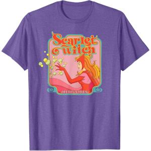 imageMarvel Avengers Scarlet Witch Wanda Hero Vibes Comic Retro TShirtPurple Heather