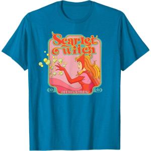 imageMarvel Avengers Scarlet Witch Wanda Hero Vibes Comic Retro TShirtSapphire Blue