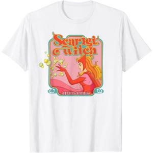 imageMarvel Avengers Scarlet Witch Wanda Hero Vibes Comic Retro TShirtWhite