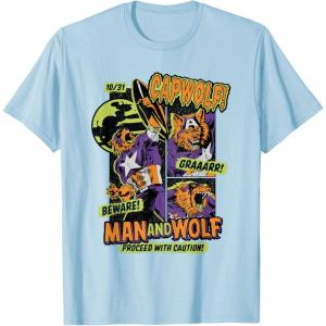 imageMarvel Captain America Halloween Werewolf Beware Capwolf TShirtBaby Blue