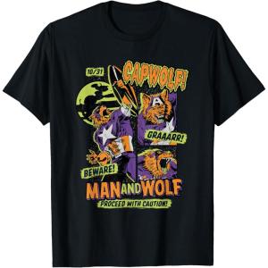 imageMarvel Captain America Halloween Werewolf Beware Capwolf TShirtBlack