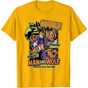 imageMarvel Captain America Halloween Werewolf Beware Capwolf TShirtGolden Yellow