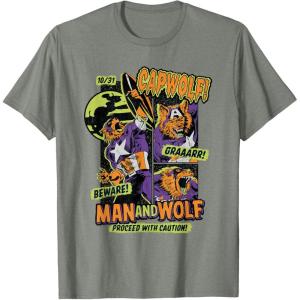imageMarvel Captain America Halloween Werewolf Beware Capwolf TShirtOlive Heather