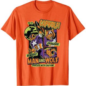 imageMarvel Captain America Halloween Werewolf Beware Capwolf TShirtOrange