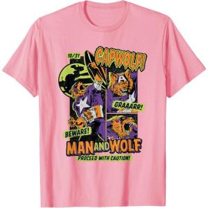 imageMarvel Captain America Halloween Werewolf Beware Capwolf TShirtPink