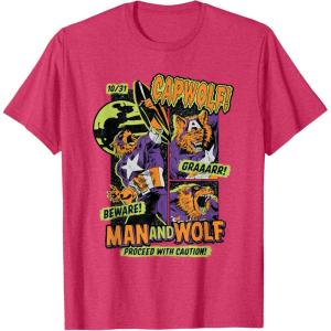 imageMarvel Captain America Halloween Werewolf Beware Capwolf TShirtRed Heather