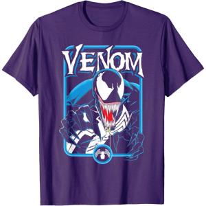 imageMarvel Comics Retro Classic Venom Lurking Bust Portrait TShirtPurple