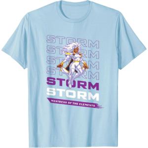 imageMarvel Cosmic Invasion Game Storm XMen Retro Pixel Graphics TShirtBaby Blue