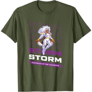 imageMarvel Cosmic Invasion Game Storm XMen Retro Pixel Graphics TShirtOlive Green