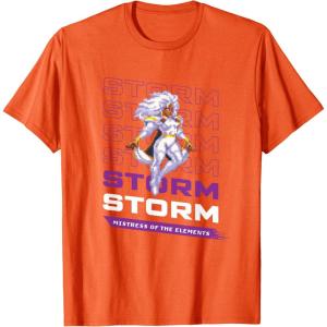 imageMarvel Cosmic Invasion Game Storm XMen Retro Pixel Graphics TShirtOrange