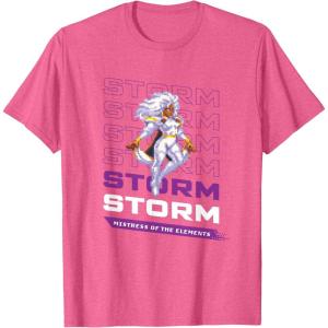 imageMarvel Cosmic Invasion Game Storm XMen Retro Pixel Graphics TShirtPink Heather
