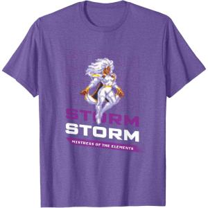 imageMarvel Cosmic Invasion Game Storm XMen Retro Pixel Graphics TShirtPurple Heather