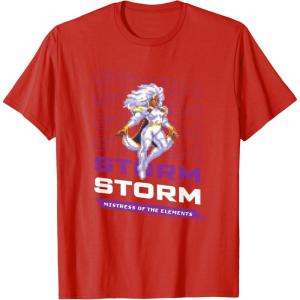 imageMarvel Cosmic Invasion Game Storm XMen Retro Pixel Graphics TShirtRed