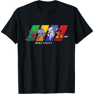 imageMarvel Cosmic Invasion Game Super Hero Select Screen Retro TShirtBlack