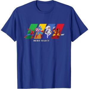 imageMarvel Cosmic Invasion Game Super Hero Select Screen Retro TShirtRoyal Blue