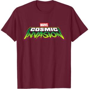 imageMarvel Cosmic Invasion Logo Official Game TShirtBurgundy