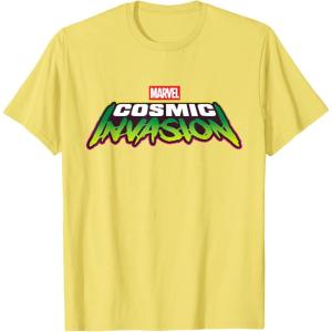 imageMarvel Cosmic Invasion Logo Official Game TShirtLemon Yellow