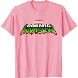 imageMarvel Cosmic Invasion Logo Official Game TShirtPink