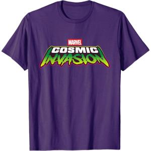imageMarvel Cosmic Invasion Logo Official Game TShirtPurple
