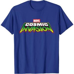 imageMarvel Cosmic Invasion Logo Official Game TShirtRoyal Blue