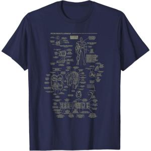 imageMarvel Iron Man Stark Industries Armor Details TShirt TShirtNavy Blue