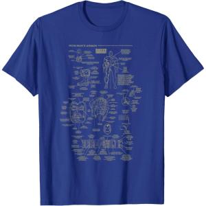 imageMarvel Iron Man Stark Industries Armor Details TShirt TShirtRoyal Blue