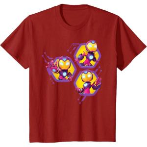 imageMarvel Iron Man and His Awesome Friends Ironheart Trio TShirtCranberry Red