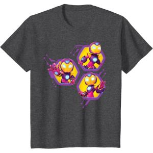 imageMarvel Iron Man and His Awesome Friends Ironheart Trio TShirtDark Heather Grey