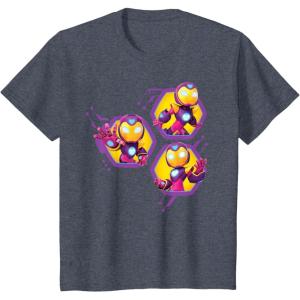 imageMarvel Iron Man and His Awesome Friends Ironheart Trio TShirtHeather Blue