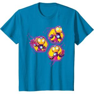 imageMarvel Iron Man and His Awesome Friends Ironheart Trio TShirtSapphire Blue