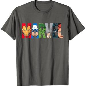 imageMarvel Logo Avengers Super Heroes TShirtAsphalt Grey