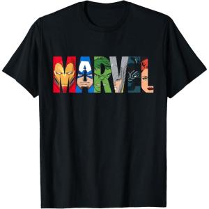 imageMarvel Logo Avengers Super Heroes TShirtBlack