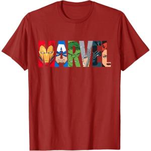 imageMarvel Logo Avengers Super Heroes TShirtCranberry Red