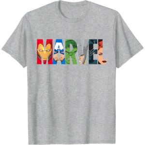 imageMarvel Logo Avengers Super Heroes TShirtHeather Grey