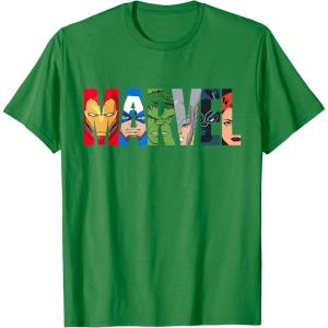 imageMarvel Logo Avengers Super Heroes TShirtKelly Green