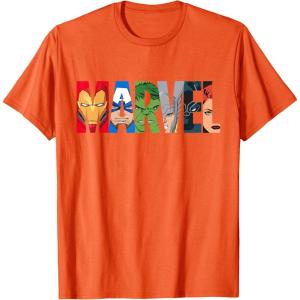 imageMarvel Logo Avengers Super Heroes TShirtOrange