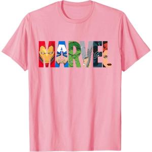 imageMarvel Logo Avengers Super Heroes TShirtPink