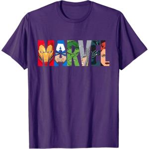 imageMarvel Logo Avengers Super Heroes TShirtPurple