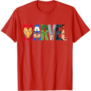imageMarvel Logo Avengers Super Heroes TShirtRed