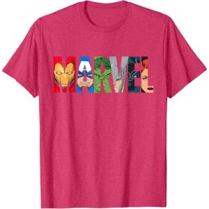 imageMarvel Logo Avengers Super Heroes TShirtRed Heather