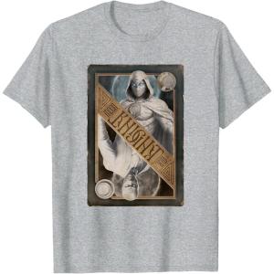 imageMarvel Moon Knight Mr Knight Playing Card TShirtHeather Grey
